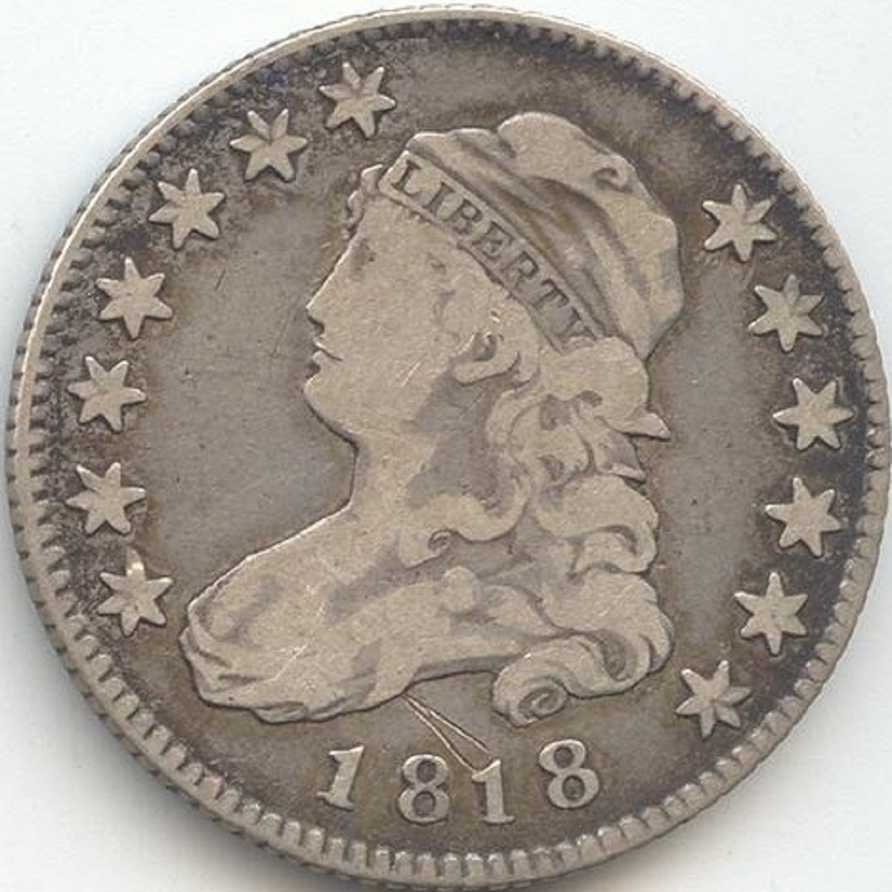 1818-Capped-Bust-Quarter---Browning-6-Shattered-Reverse-Die